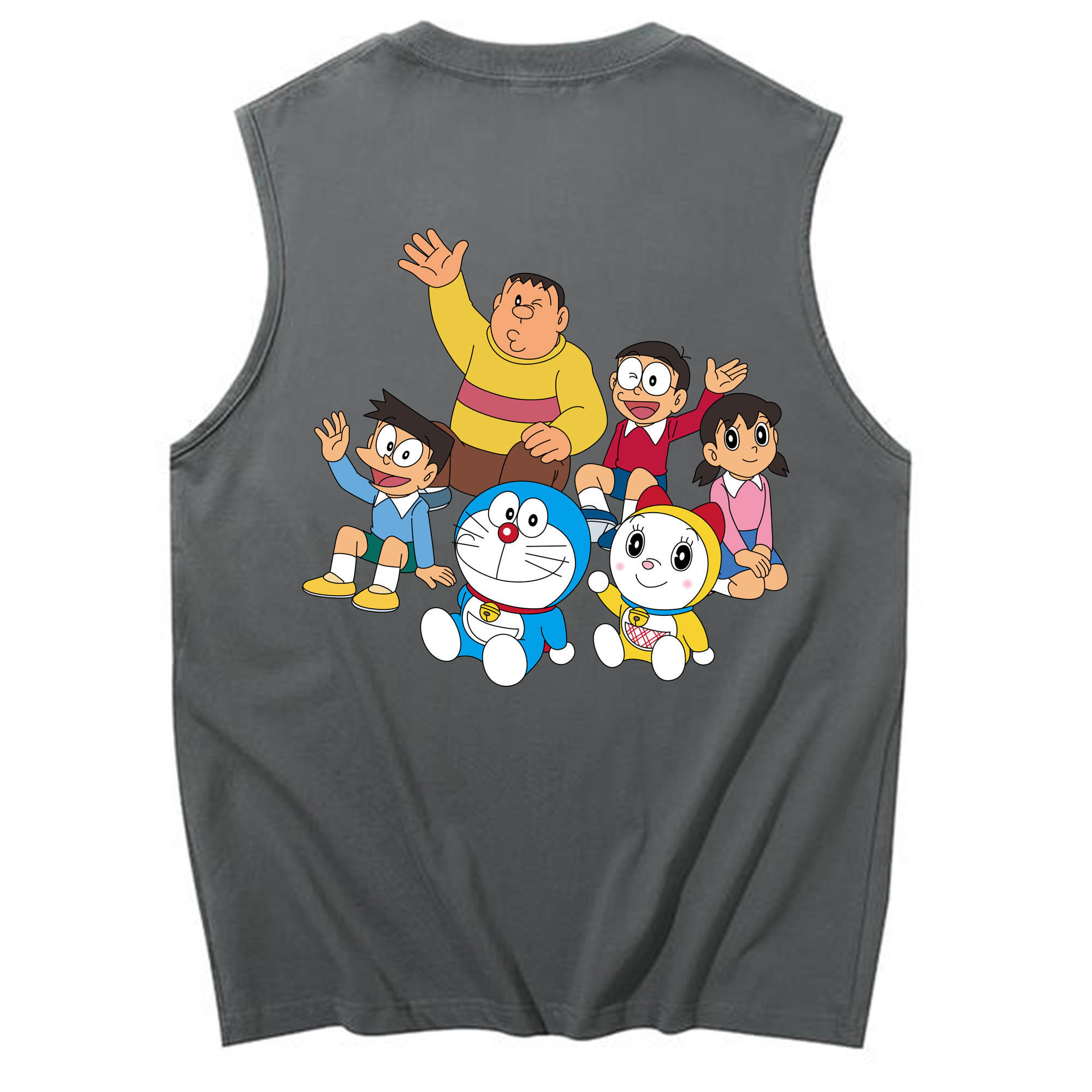 （画像用） ドラえもん 骨川 スネ夫 Doraemon Honekawa Suneo コットン100％タンクトップ（背面プリント）